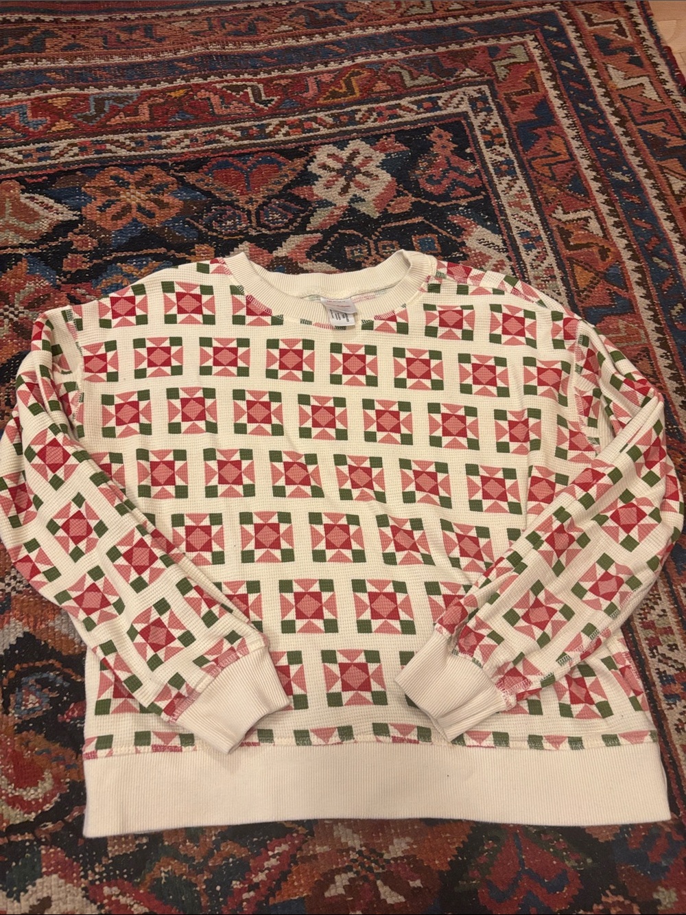 Hanna Andersson Waffle Crewneck